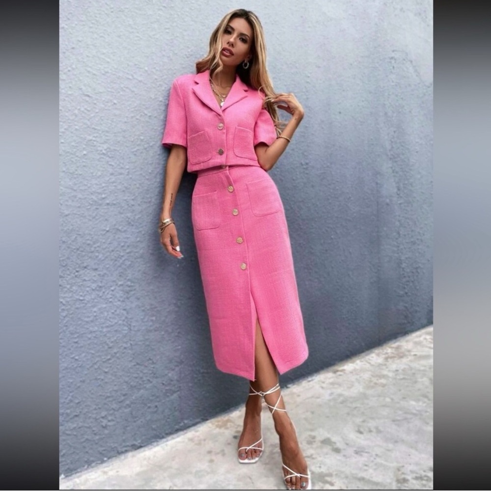 Zara Pink Midi Skirt